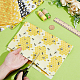 6枚6スタイルのポリエステルコットン生地  長方形  きいろ  498~500x448~450x0.1mm  1個/スタイル&nbsp;DIY-WH0308-688-3