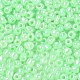 ガラスシードビーズ  セイロン  ラウンド  淡緑色  6/0  4mm  穴：1.5mm  約4500個/ポンド&nbsp;SEED-A011-4mm-144-2