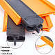 Abs定規セット  ソリッド測定用  ダークオレンジ  13.4x21.8~31.9x2.05cm  2個/セット&nbsp;TOOL-WH0019-97-3