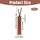 16Pcs PU Leather Bookmark&nbsp;AJEW-GL0003-23-2