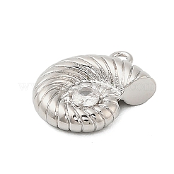Brass Micro Pave Cubic Zirconia Pendants&nbsp;KK-I380-05P