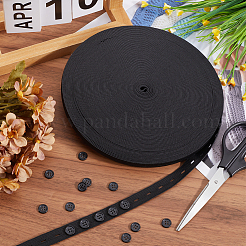 20Pcs Resin Buttons with 30M Polypropylene & Polycotton Flat Elastic Cord&nbsp;DIY-GF0009-64A
