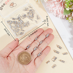 60Pcs 3 Style Brass Cord End&nbsp;FIND-BBC0003-04P