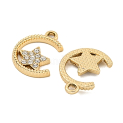 UV Plating Alloy Crystal Rhinestone Pendants&nbsp;ALRI-C009-10G
