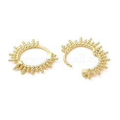 Rack Plating Brass Sun Hoop Earrings&nbsp;EJEW-D061-28G