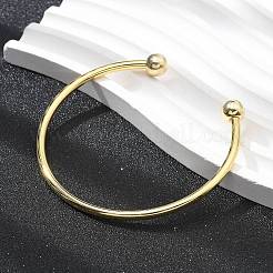 Brass Open Cuff Bangles&nbsp;BJEW-G736-07G
