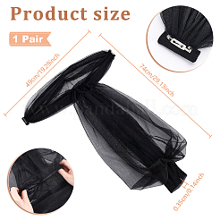 Polyester Detachable Mesh Puff Sleeves&nbsp;AJEW-WH0709-257C