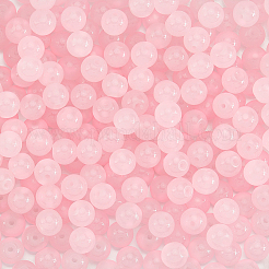 3 Strands Baking Paint Imitation Jade Glass Round Bead Strands&nbsp;DGLA-PA0001-01B