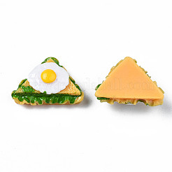 不透明なエポキシ樹脂カボション  模造食品  サンドイッチ  ゴールデンロッド  17~18x25x11mm&nbsp;CRES-S358-58