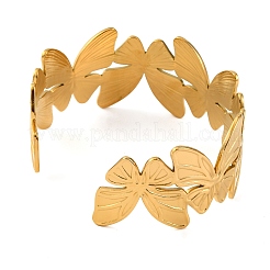 304 Stainless Steel Cuff Bangles for Women&nbsp;BJEW-D048-04G