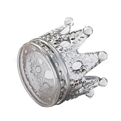 Embossed Glass Candle Holder&nbsp;AJEW-WH0041-83B
