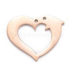 Ion Plating(IP) 304 Stainless Steel Pendants&nbsp;LS-STAS-P280-17RG
