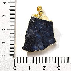 Raw Rough Natural Dyed Quartz Crystal Pendants&nbsp;G-G895-05LG-06