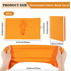 3Pcs Elastic Fabric Book Covers&nbsp;AJEW-CP0006-14D