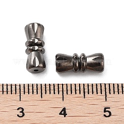 真鍮製ネジ式クラスプ  ガンメタ色  12x5mm&nbsp;KK-C2965-B