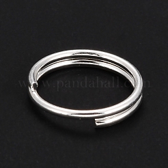 304ステンレススプリットリング  ダブルループ丸カン  銀  10x1.6mm  内径：8.5mm  単線：0.8mm&nbsp;STAS-P223-22S-05