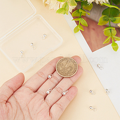 スターリングシルバーペンダント10個  鐘のチャーム  丸カン付き  銀  6.6x4mm  穴：4mm&nbsp;STER-BC0001-98