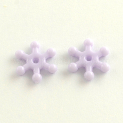 Opaque Snowflake Acrylic Beads&nbsp;SACR-Q106-18