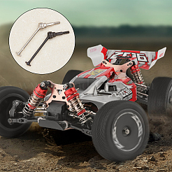 2セット2色スチール製フロントホイールドライブシャフトアセンブリ  リモートコントロールカーアクセサリー  犬用の骨  黒い銀  ミックスカラー  87x11mm  2個/セット  1セット/カラー&nbsp;AJEW-GA0003-25