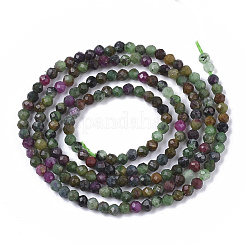 Natural Ruby Zoisite Beads Strands&nbsp;G-S361-2mm-003