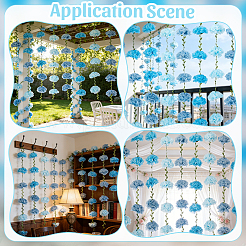 108Pcs 3 Colors DIY Decorative Paper Flowers Ball for Party Wedding Home Outdoor Decoration&nbsp;AJEW-WR0003-55B