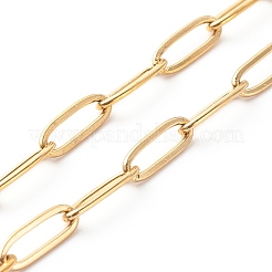 304 Stainless Steel Paperclip Chains Necklace&nbsp;NJEW-JN03593-01