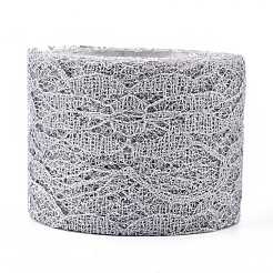 スパークルレース生地リボン  グリッターパウダー付き  結婚披露宴の装飾のため  スカートデコレーション作り  ミックスカラー  2インチ（5cm）  10ヤード/ロール&nbsp;OCOR-K004-C