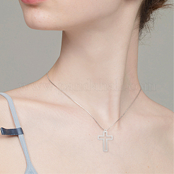 304ステンレススチールレーザーカットペンダント10個  コルスチャーム  ステンレス鋼色  32.5x22x2.8mm  穴：2mm&nbsp;STAS-BBC0008-69