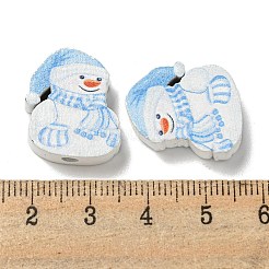 Printed Wood Beads&nbsp;WOOD-G022-21A