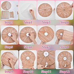 Wood Game Turntable&nbsp;AJEW-WH0410-165A