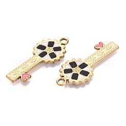 303 Stainless Steel Enamel Pendants&nbsp;STAS-Q110-34G-01