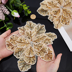 2Pcs Flower Glitter with Rhinestone Decorative Corsages for Clothing Accessories&nbsp;PATC-FH0001-31