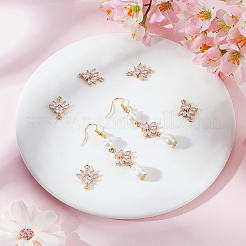 10Pcs K9 Glass Connector Charms&nbsp;FIND-BBC0002-95