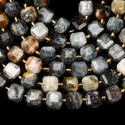Natural Eagle Eye Stone Beads Strands&nbsp;G-K389-A02-01