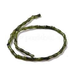 天然中国南部翡翠ビーズ連売り  竹の棒  12x5mm  穴：1.2mm  約32個/連  15.08''（38.3センチメートル）&nbsp;G-D481-07