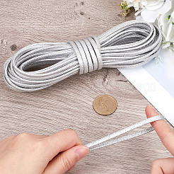 10M Folding Glitter PU Leather Cord&nbsp;OCOR-GF0004-11F