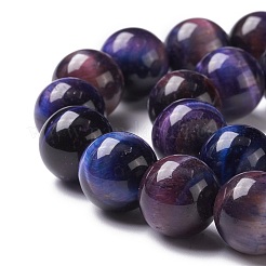 Natural Galaxy Tiger Eye Beads Strands&nbsp;G-P455-01D