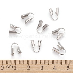 Tarnish Resistant Stainless Steel Bead Tips&nbsp;STAS-R062-4mm