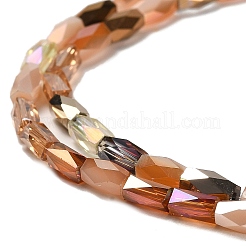 Electroplate Glass Beads Strands&nbsp;EGLA-D030-07B