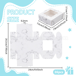 Marble Printed Paper Packaging Boxes&nbsp;CON-WH0085-131A
