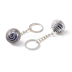 Natural & Synthetic Gemstone Keychain&nbsp;KEYC-E035-01P