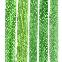 電気メッキガラスビーズセット  ABカラーメッキ  多面カット  ロンデル  薄緑  2.3~2.7x2mm  穴：0.4mm  約135~140個/連  26~27cm&nbsp;EGLA-A044-T1mm-B11