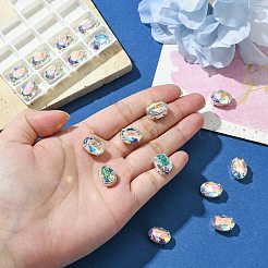 プレシオサ® マキシマ クリスタル 縫い付けカップ  マルチ連リンク  チェコクリスタル  真鍮製爪付き台座付き  719 36 410 楕円  銀  00030 200 クリスタル アブ  14x10mm&nbsp;X-PRC-SB14-00030-200-S