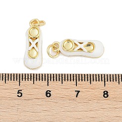 Brass Enamel Pendants&nbsp;KK-G522-50G-01B