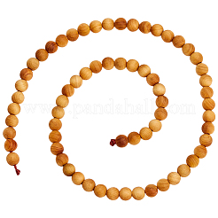 3 Strands Natural Wood Beads Strands&nbsp;WOOD-PA0001-38