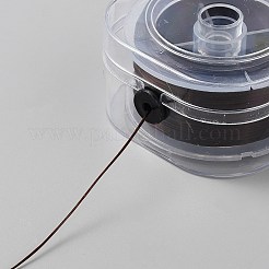 90mの平らな弾性クリスタルストリング  コーヒー  0.8mm  約98.43ヤード（90m）/ pc&nbsp;EW-WH0025-001F