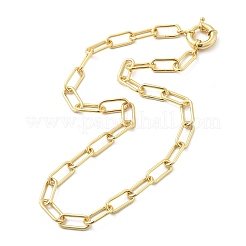Brass Paperclip Chain Necklaces&nbsp;NJEW-A042-14G