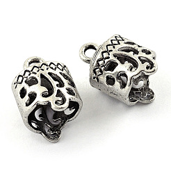 Tibetan Style Alloy Cord Ends&nbsp;LS-TIBEP-S300-31AS-RS