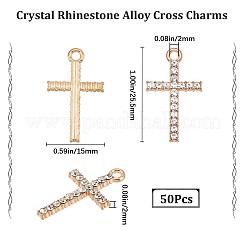 50Pcs Alloy Crystal Rhinestone Pendants&nbsp;FIND-SC0005-02