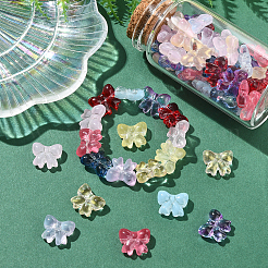 100Pcs 10 Colors Transparent Spray Paint Glass Beads&nbsp;GLAA-CJ0002-73